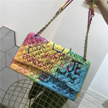 2020 nové dámske tašky žena luxusné kabelky ženy tašky kaviár graffiti Super veľké cestovné dizajnér vysokej kvality taška cez rameno