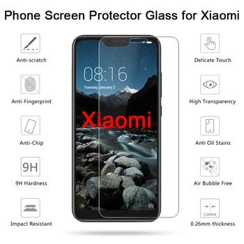 2/1 PC Screen Protector pre Xiao Mi Max Mix 3 2S 2 Pevného Tvrdeného Skla pre Xiao Mi A2 A3 Lite HD Ochranný Film