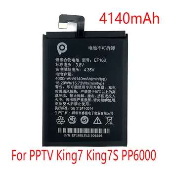 EF168 4140mAh Batérie Pre PPTV King7 King7S PP6000 Telefón Nahradenie+Sledovacie Číslo