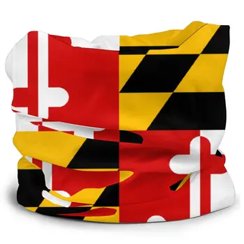 Maryland Vlajka Amerike USA, Šatky na Krk Tvár Masku Unisex Móda Trubice Maska Kukla Bandanas Ochranné pokrývky hlavy Cyklistika, Camping