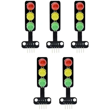 5 ks 5 MM 5V Mini semafor Červená Žltá Zelená LED Displej Modul Tvorivé DIY pre Arduino DIY Projekt