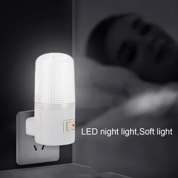 Núdzové Svetlo Nástenné Svietidlo Domov Osvetlenie LED Nočné Svetlo EÚ Plug Nočná Lampa na Stenu Energeticky efektívne 4 Led 3W