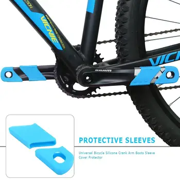 1 Pár Univerzálny Bicykel Silikónové Crank Arm Chrániče, Topánky na Bicykel MTB Kľukou Ochranné Puzdro Kryt Kuky Ochrany