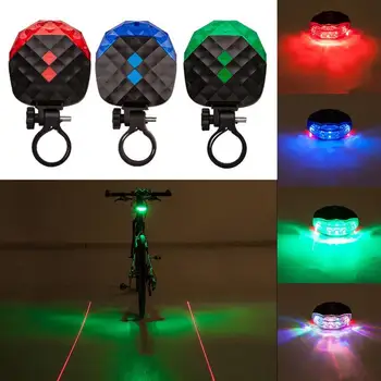 4 Farebné Koleso Zadné Laserové Svetlo IPX-II Nepremokavé Cyklistické Chvost zadné svetlo na Bicykel 5 LED 7 Svetla Módy MTB Bike Príslušenstvo Diely