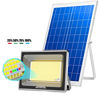 A2 100-700W Solárne Osvetlenie biger LED solárne lampy, Super Svetlé 100㎡ Veľká kapacita batérie Pozornosti Bezdrôtové Vonkajšie Waterproo