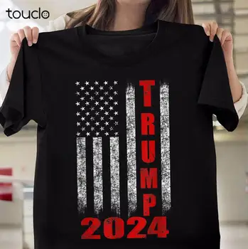 Trump 2024 Americkej Vlajky Darček T-Shirt Pre Mužov, Ženy