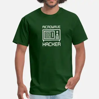 Mikrovlnná Hacker T-Shirt Pre Pánske Bavlnené Klasické Blázon T-Shirt Pre Pánske Veľkosti Xxxl 4xl 5xl Streetwear Hiphop Topy
