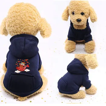 Cartoon Vytlačené Psie Oblečenie pre Psa Zime Teplé Malé Kabát Pre Čivava, Mäkká Srsť Psov Bunda Oblečenie pre Malé Veľké Psy Hot