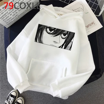 Horúce Japonské Anime Death Note, Grafické Hoodies Ženy Kawaii 2021 Zime Teplé Oblečenie Harajuku Cartoon Unisex, Mikiny Žena