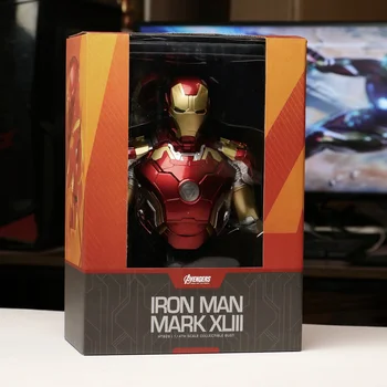 Iron Man MK43 MK7 Marka 7 1/4 poprsie socha socha model Dekoratívne ozdoby