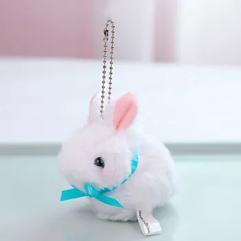 Mäkké cute bunny králik plyšové tlačidlo bábika 10 cm prívesok krásne pekná hračka Taška dekorácie kočíka prívesok deti darček k narodeninám