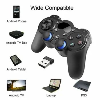 Pre Telefón Android Tablet PC TV 2.4 G Bezdrôtový ovládač pre Herný Gamepad Ovládač S OTG Converter Pre PS3/Smart Telefónu Gamepads