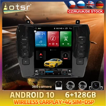 Android 10 Tesla Štýl Pre Jaguar XJ XJ8 XJ6L XJ8L 2004 - 2008 DVD, GPS Navigácia, Auto Rádio Stereo Multimediálny Prehrávač Vedúci Jednotky
