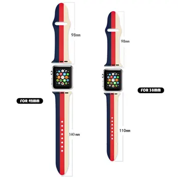 Tlač silikónové Popruh Pre Apple hodinky SE kapela 44 mm 40 mm iwatch série 6 SE 5 4 3 pásu náramok pre apple hodinky Remienok 38mm 42mm