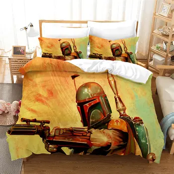 Chlapci 3D Tlač Star Wars posteľná bielizeň Nastaviť Osamelý Strelec Mandát Pádu Perinu Vankúš North American Spálne Dekorácie