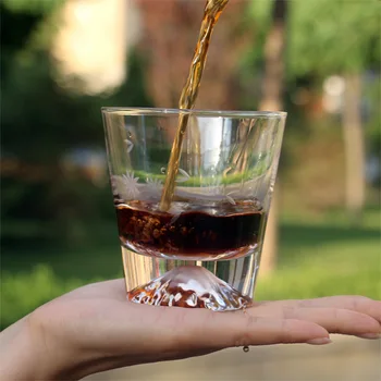 Módne Jednoduché Pohárov na Víno, Káva, Čaj, Mlieko Poháre na Whisky Shot Glass s Drevené Okno