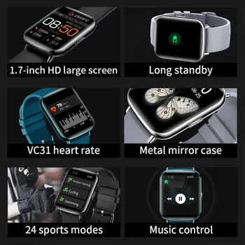 Muži Smart Hodinky 2021 X27 IP68 Srdce Priemernosti Fitness Tracker Náramok Športové Srdce Priemernosti Hodiny Ženy Smartwatch Pre IOS a Android