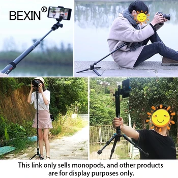 BEXIN Statív monopod stojan kamery stick monopod dslr prenosný ľahký fotoaparát video monopod podporu pre dslr fotoaparát
