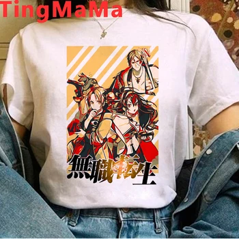 Horúce Japonské Anime Mushoku Tensei T Shirt Mužov Letné Topy Cartoon Unisex tričko Zábavné Harajuku Grafické Tees Kawaii Tričko Muž