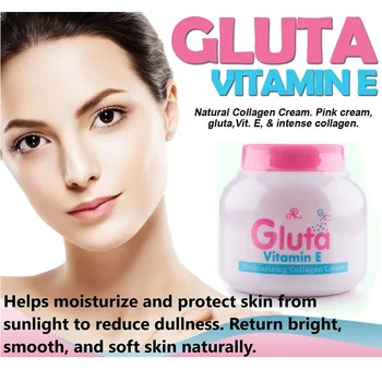 AR Gluta Vitamín E Hydratačný Kolagénu Krém Glutatión Bielenie Pokožky 200 ml