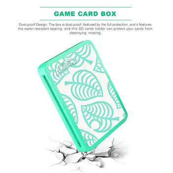 Hra Karty Prípade Modul Uzavretie Shockproof Odolný Voči Držiteľovi Karty Prenosné Účtovná Úložný Box S Pre Nintendo Prepínač Hra