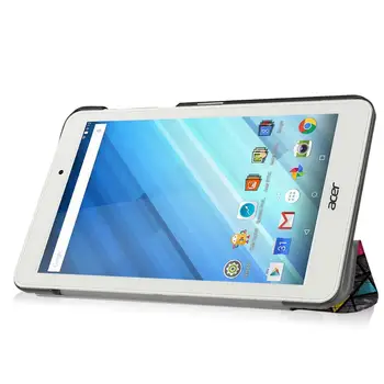 Utra Tenký Slim Luxusné Folio Stand Ľahké Kožené Puzdro Smart Cover Pre Acer Iconia Tab Jeden 8 B1-850 A6001 8