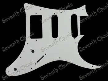 Biela 3 Vrstvou SSH Gitara Pickguard Poškriabaniu Doska Scratchplate Vybrať Stráže Anti-scratch Doska pre Elektrickú Gitaru