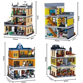 Architektúra Stavebné Bloky Tvorca Expert high-tech Ulice Mesta Európskej Domy Ríme Obchod, reštaurácia Dizajnér Tehly pre Deti