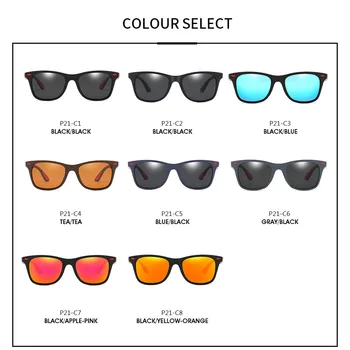 Klasické Polarizované slnečné Okuliare Muži Ženy Dizajn Značky Jazdy Námestie Rámom Slnečné Okuliare Muž Okuliare UV400 Gafas De Sol