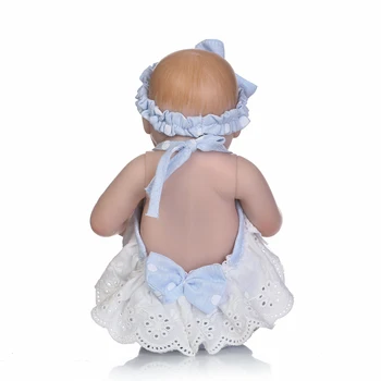 11inch Mini Reborn Baby Doll Mäkké Plné Silikónové Vinyl Skutočný Dotyk Spanie Baby Doll Hračky pre Deti Drop Shipping Bábiky pre Dievčatá