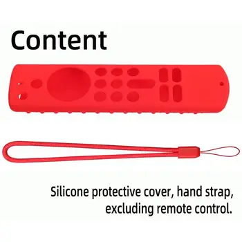 Ochranné puzdro Silikónová Shockproof Anti-Slip Náhrada Za Amazon Požiaru TV Stick 4K 3. Gen 2021 Diaľkové Ovládanie