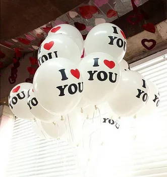 Odolné MILUJEM ťa Srdce Pearl Latexové Balóny Globos balónikov Na Vianoce Svadba Valentines Dekorácie