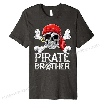 Pirát Brat T shirt Roger Flag Skull & skríženými hnátmi Zbrusu Nový Tlač Tričká Bavlnené Pánske Topy Tričko Tlač