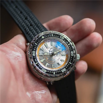 Proxima Luxusný Top Značky Mens' 300M Diver Sledovať Biele Dial Zafírové Sklo NH35 Automitic Mechanické Športové Náramkové hodinky AAA Hodiny