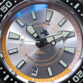 Proxima Luxusný Top Značky Mens' 300M Diver Sledovať Biele Dial Zafírové Sklo NH35 Automitic Mechanické Športové Náramkové hodinky AAA Hodiny