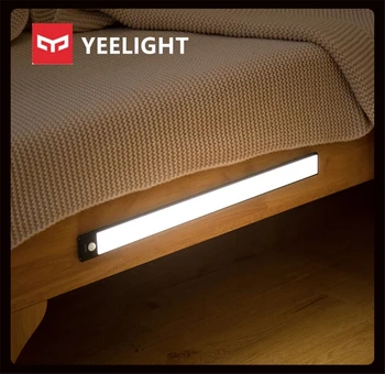Nové YEELIGHT Senzor Nočné Svetlo LED Smart Ľudského Pohybu Indukčné svietidlo Bar Nabíjateľná Skriňa Chodba Nástenné Svietidlá lampy, Skrine