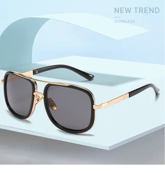Štít námestie slnečné okuliare Pánske 2021 Luxusné dizajnér slnečné okuliare ženy značky designe Gradient farebné dioptrické okuliare oculos UV400