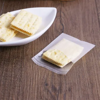 100ks/veľa Matné Priehľadné Plastové samolepiace Vrecko Cookie Candy Balenie Dekorácie Mini Biscuit Dezert Matné Vaky