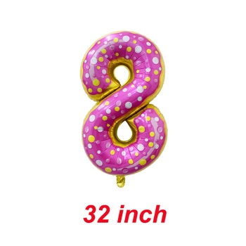 32-Palcové Hliníkové Fólie Balón Narodeniny, Party Dekorácie Ice Cream Vzor Balónikov Domov Ozdobu Číslo Aerosphere Dieťa Hračky