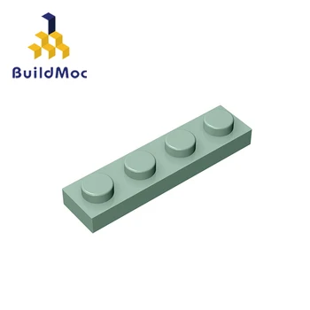 BuildMOC Montuje Častice Doska 3710 1x4 Pre Stavebné Bloky Súčastí urob si sám osvietil blok tehly Vzdelávacie darček Hračky