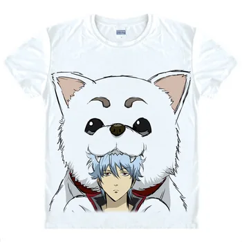 Anime Gintama T Shirt pre Mužov, Ženy, Deti Tshirt 3d Tlač Tee Topy Lete Krátky Rukáv Šaty Harajuku Oblečenie