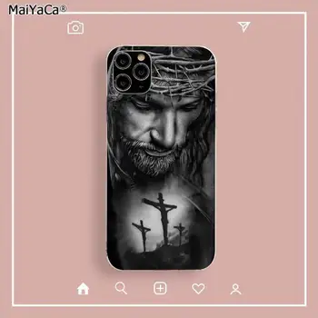 MaiYaCa Ježiša Krista na Kríži Coque Shell Telefón puzdro pre iPhone 11 pro XS MAX 8 7 6 6 Plus X 5S SE 2020 XR fundas
