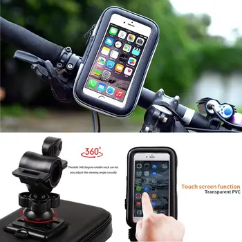 Bicykel Motocykel Držiaka Telefónu, telefonická Podpora Pre Moto Stand Bag Pre Iphone X 8 Plus SE S9 GPS Držiak na Bicykel Vodotesný Kryt