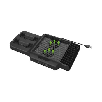 Nové Herné Konzoly Zvislý Stojan Hra Radiče Diskov Prípadoch Polica Pre Xbox Série X/S, 3 Porty USB 2.0 Hub, Chladiaci Ventilátor