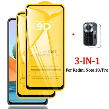 Note10 Sklo, Redmi-Poznámka-10 S Skla pre Xiao Redmi Poznámka 10 Pro Tvrdeného Skla Redmi Note10 Pro Ochranné Sklo Film Redmi