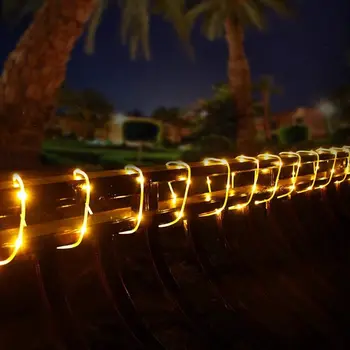 50/100 Led Solárne Lano Trubice String Svetlá Vonkajšie Nepremokavé Víla Lampy Záhradné Girlandy Na Vianočné Dekorácie Dvore