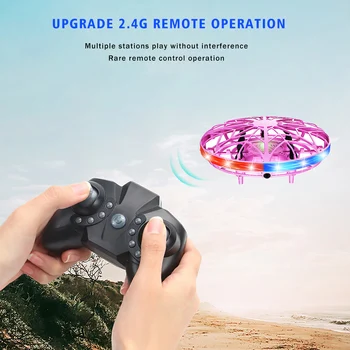 Mini Vrtuľník UFO RC Drone Infraed Ručné Snímanie Lietadla Elektronické Model Hádzanie Drone Indukčné USB Deti Lietajúce Hračka
