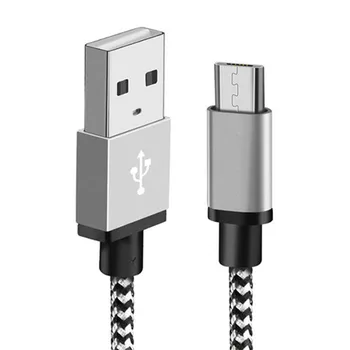 Micro USB Kábel 2A Rýchle Nabíjanie Nylon USB Synchronizovať Údaje Mobilného Telefónu Adaptér Nabíjací Kábel Pre Samsung, Sony, HTC, LG Android Káble