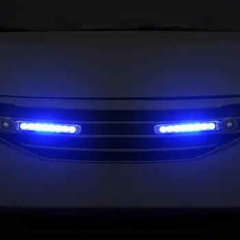 2 ks 8 LED DRL Auto Veternej Energie Denných prevádzkových Svetlo 2021 Nový Príchod Svetla Svetlometov Lampa Nie je Potrebné Externé Napájanie
