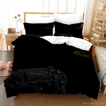 2021 PlayStation 4 Vytlačené 3d posteľná bielizeň Nastaviť Karikatúra Gamepad Perinu Nastaviť obliečka na Vankúš Twin Plný Kráľovná Kráľ Chidren Posteľná Bielizeň